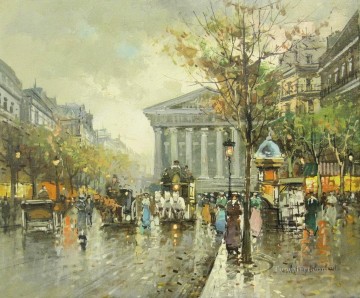 街並み Painting - アントワーヌ ブランチャード マドレーヌ教会 パリ